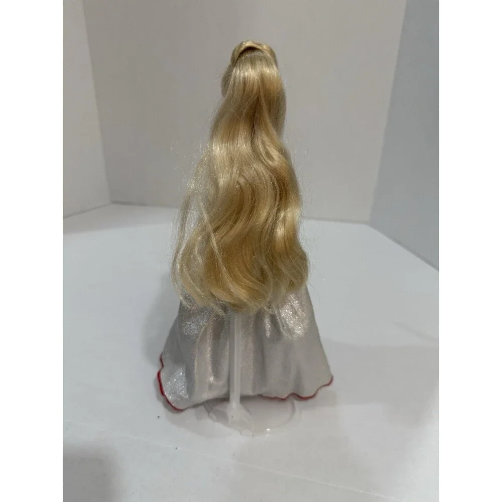 Jakks Pacific Barbie Doll Holiday‎ Elegant Dress, Beautiful Blonde Hair + Stand